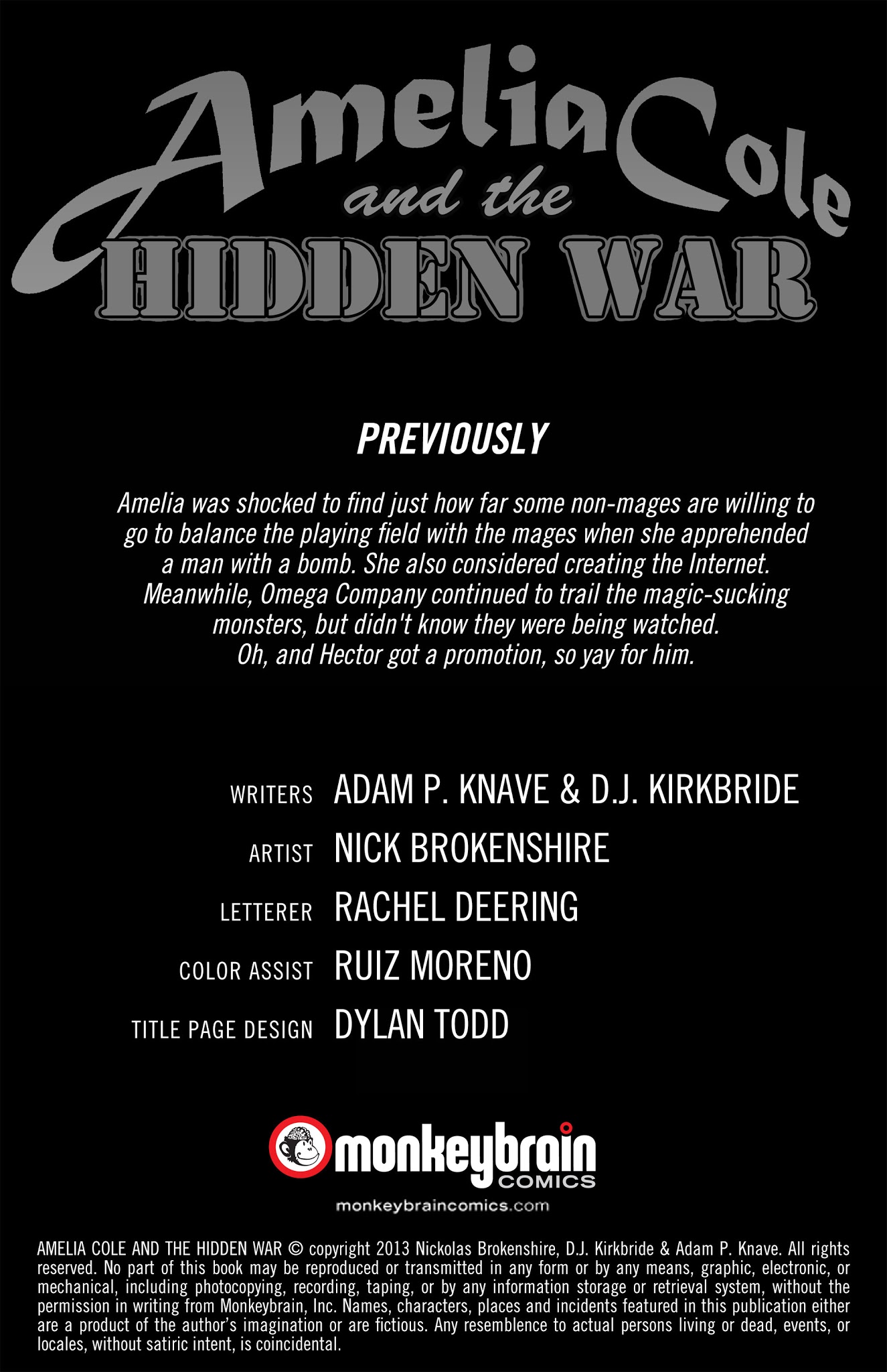 Read online Amelia Cole and the Hidden War comic -  Issue # TPB - 68