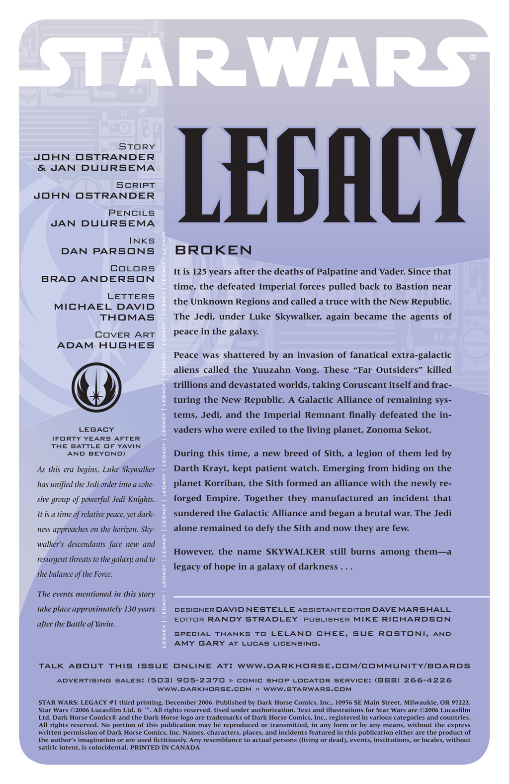Read online Star Wars: Legacy (2006) comic -  Issue #1 - 5