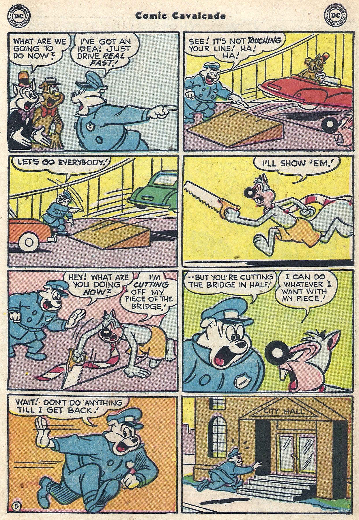 Read online Comic Cavalcade comic -  Issue #56 - 13