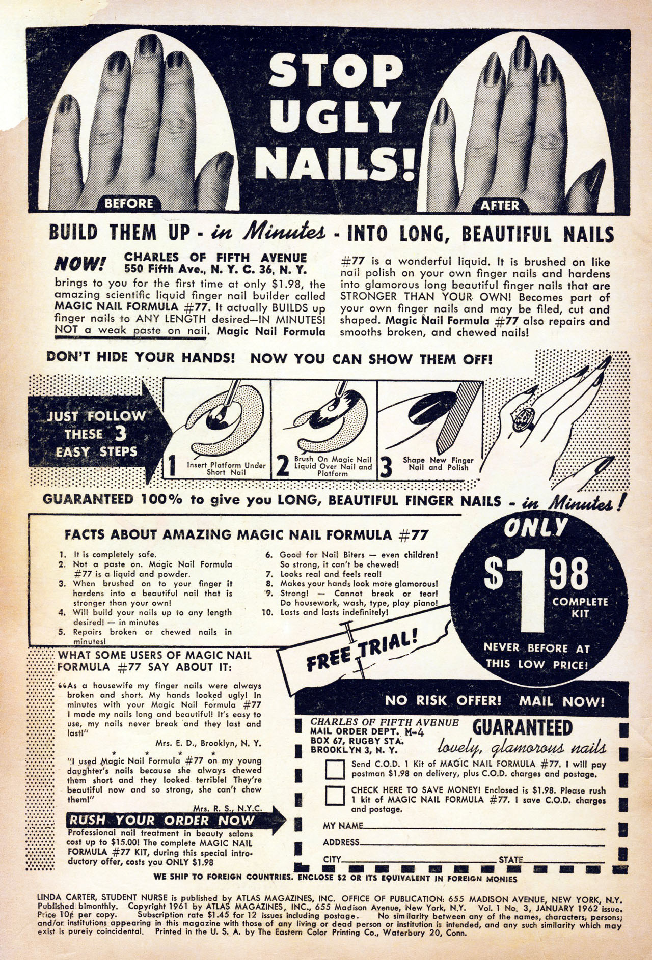 Read online Linda Carter, Student Nurse comic -  Issue #3 - 2