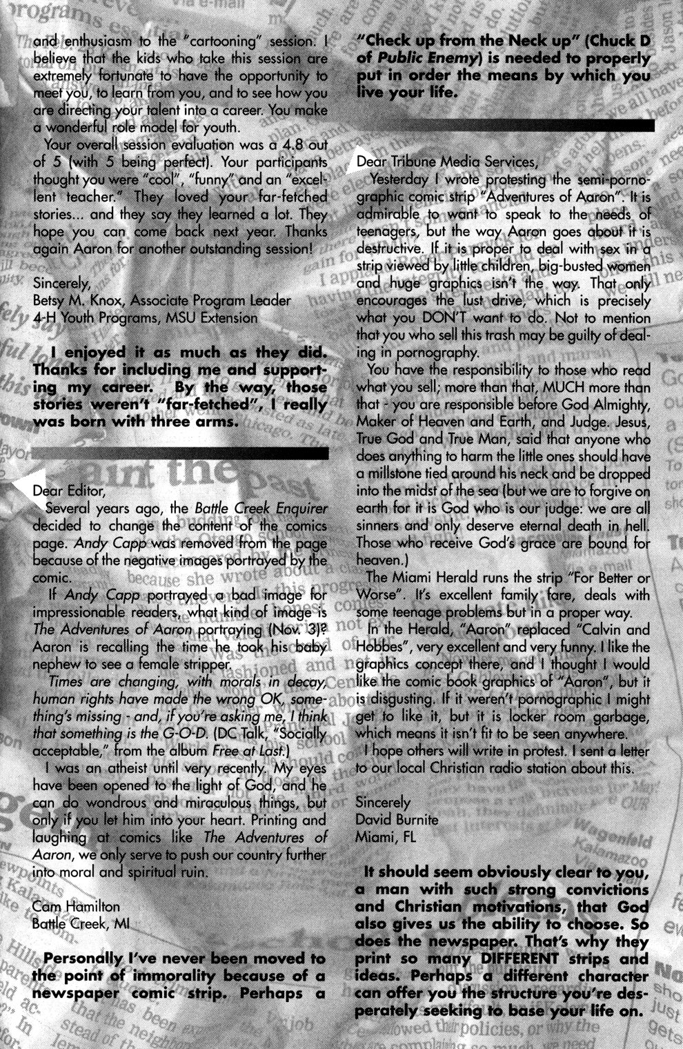 Read online Aaron Strips comic -  Issue #1 - 25