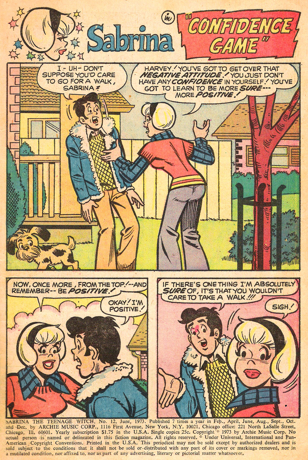 Read online Sabrina The Teenage Witch (1971) comic -  Issue #12 - 2