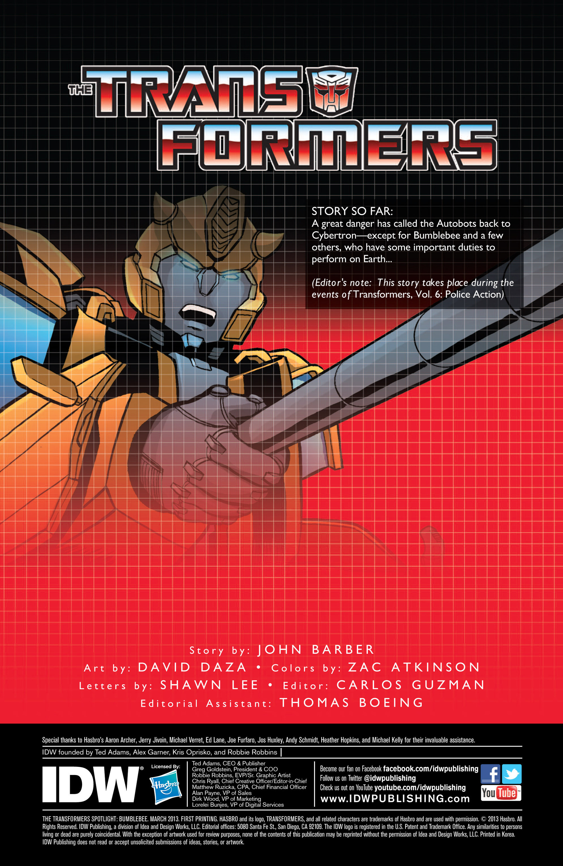 Read online The Transformers Spotlight: Bumblebee comic -  Issue # Full - 3