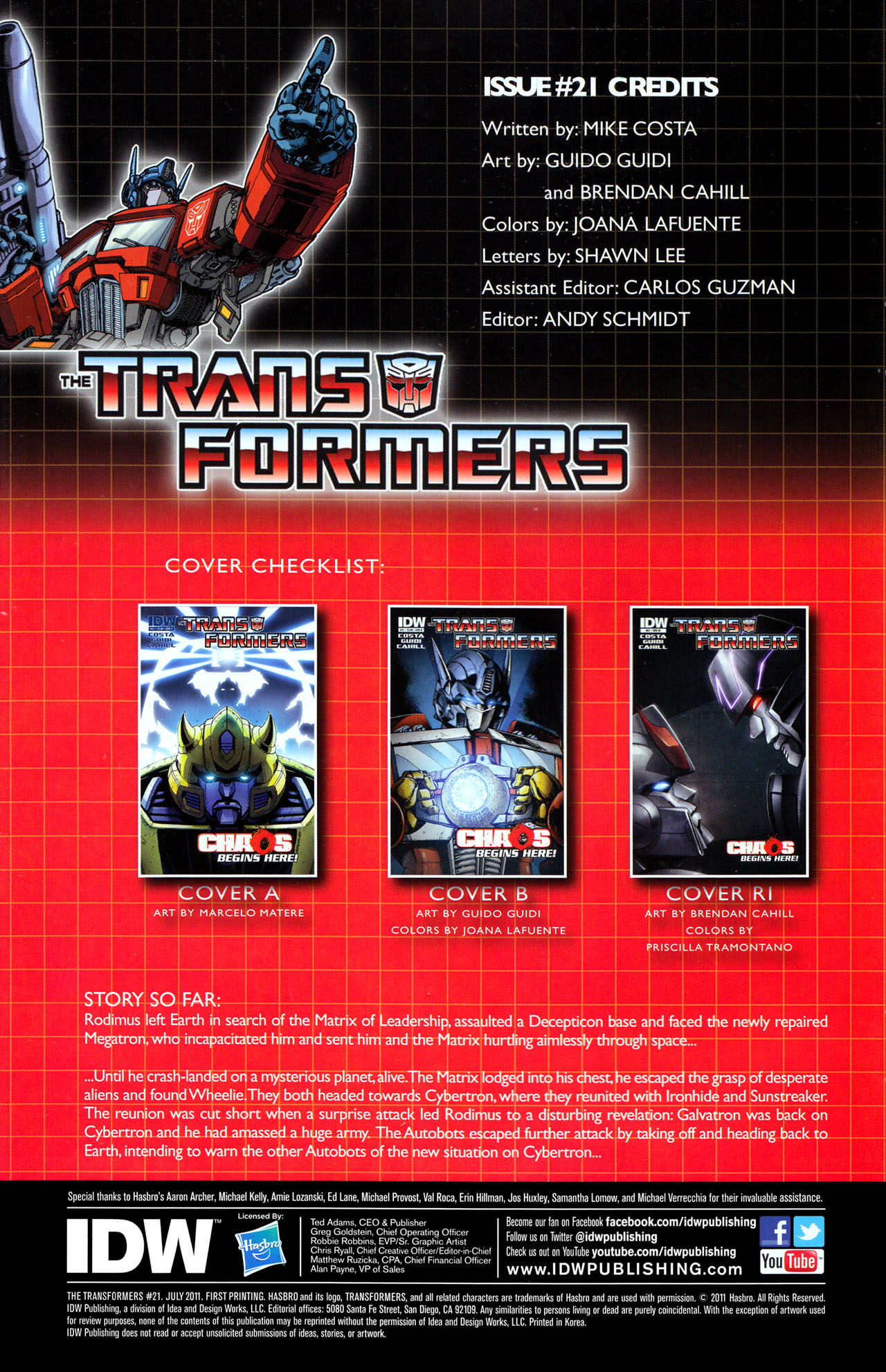 Read online The Transformers (2009) comic -  Issue #21 - 4