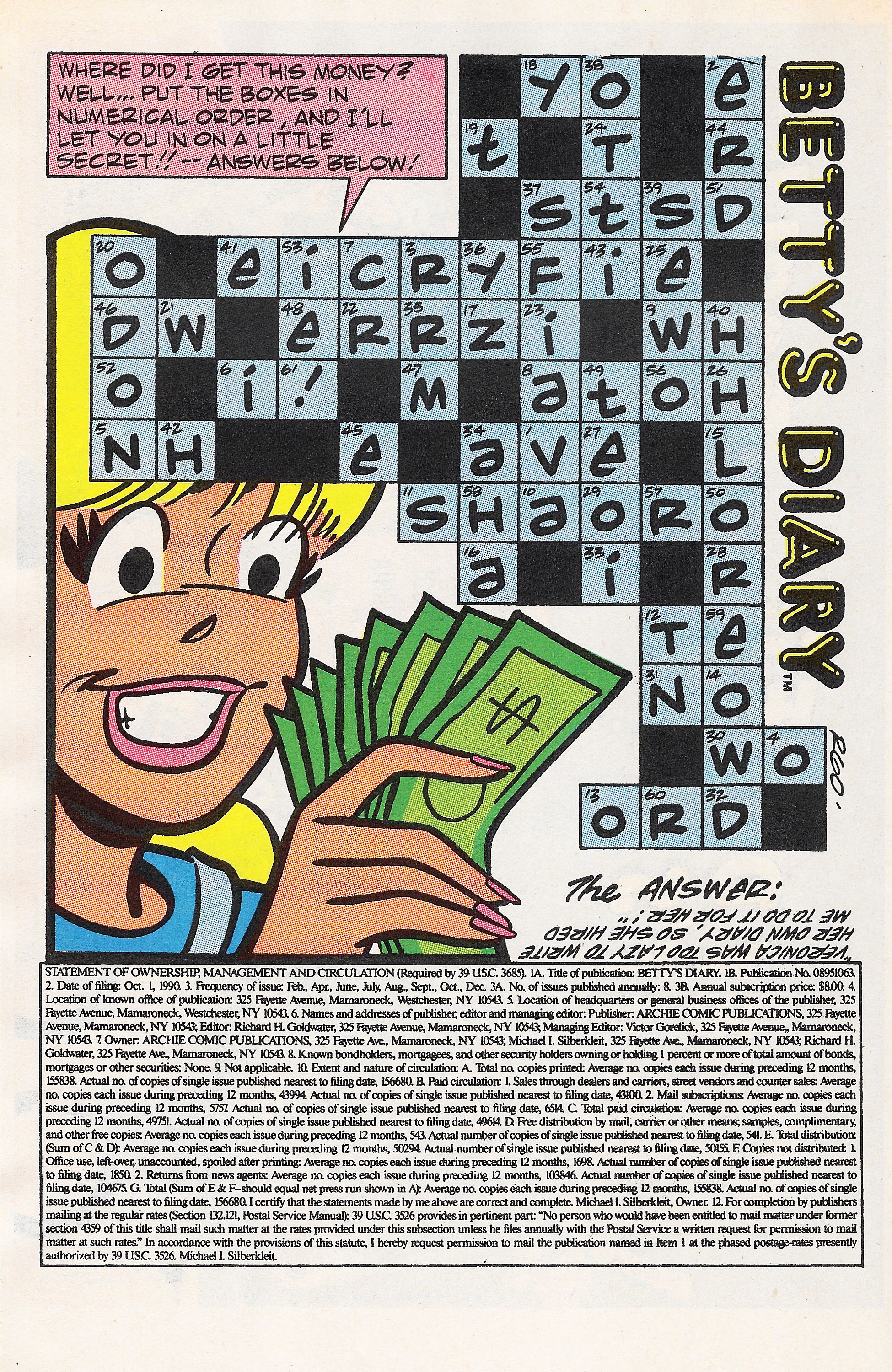 Read online Betty's Diary comic -  Issue #40 - 10