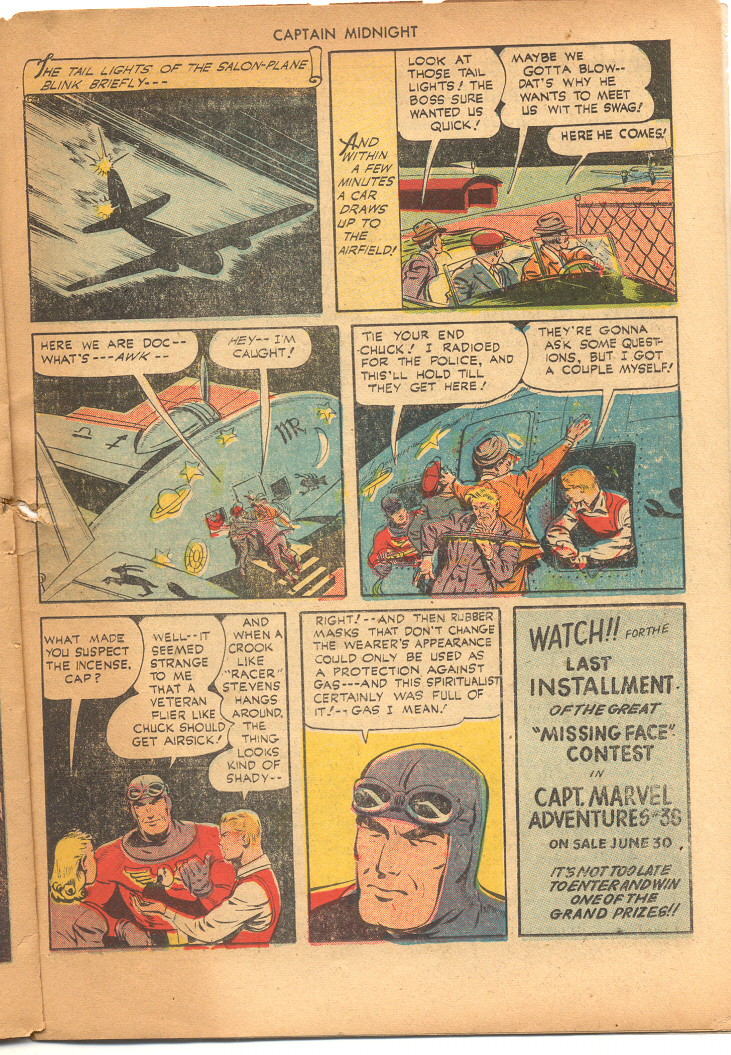 Read online Captain Midnight (1942) comic -  Issue #22 - 23