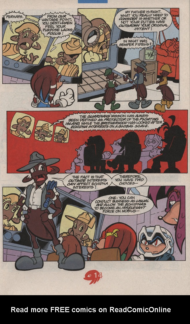 Read online Knuckles the Echidna comic -  Issue #16 - 21