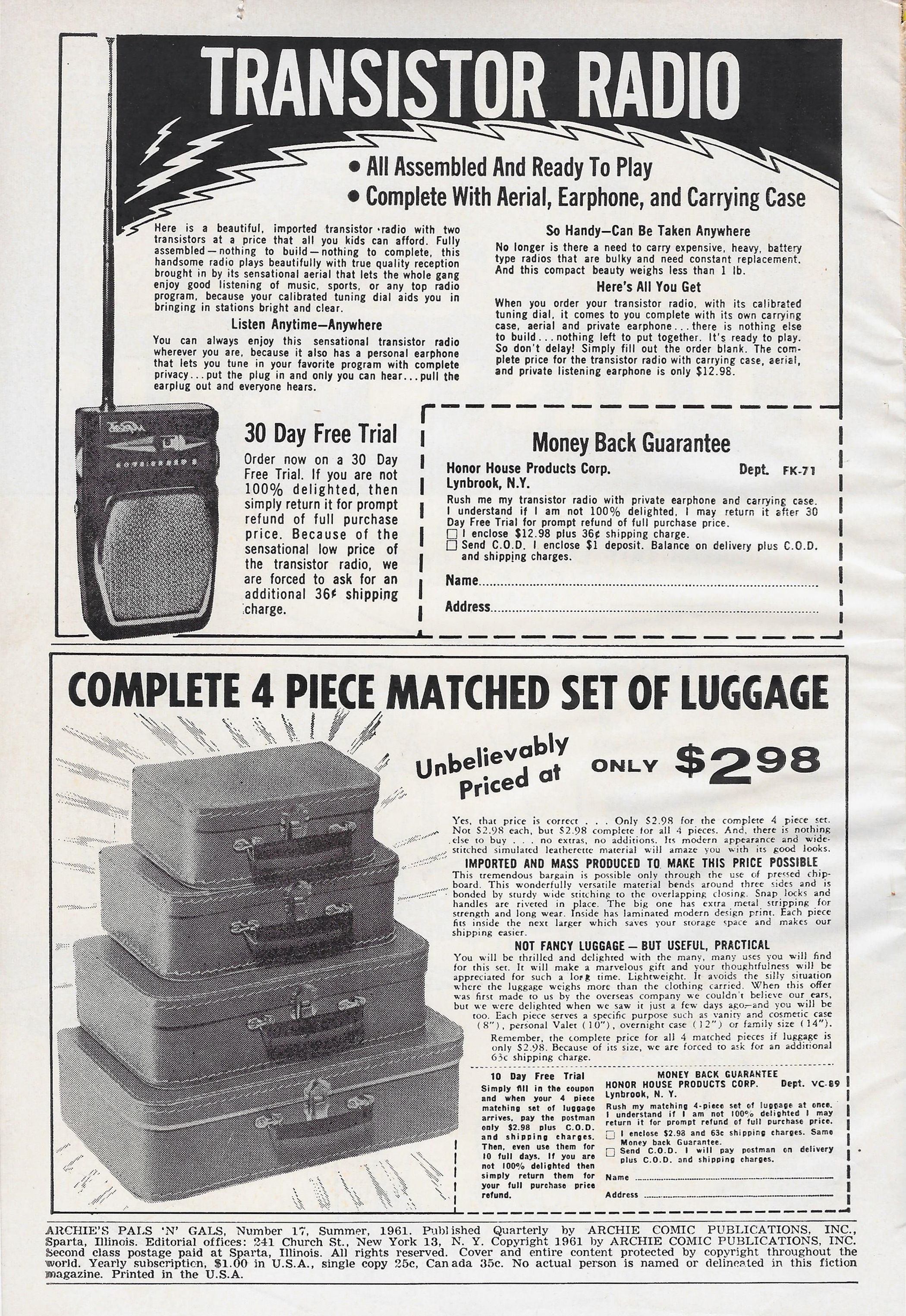 Read online Archie's Pals 'N' Gals (1952) comic -  Issue #17 - 2