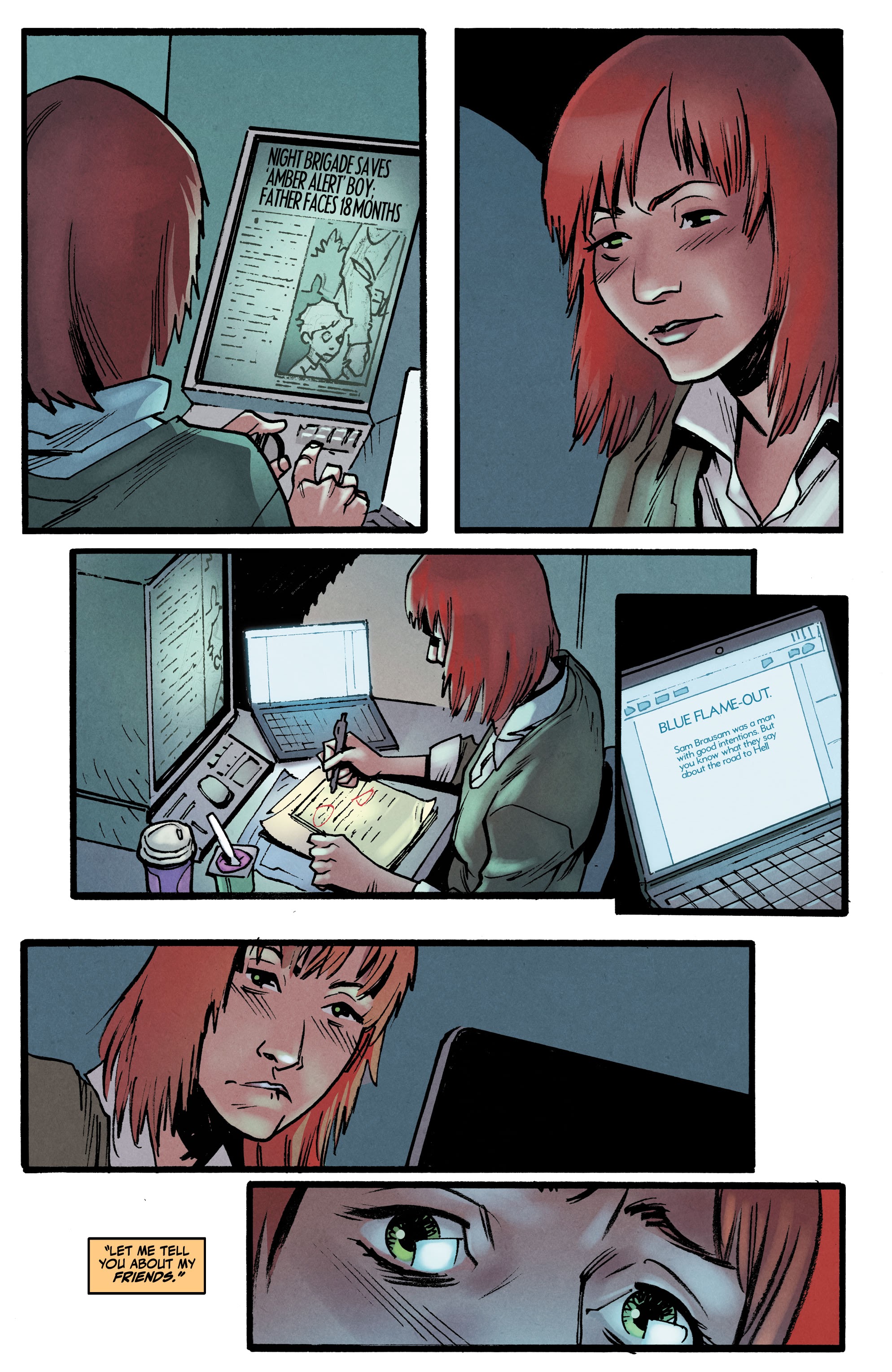 Read online The Blue Flame comic -  Issue #6 - 9