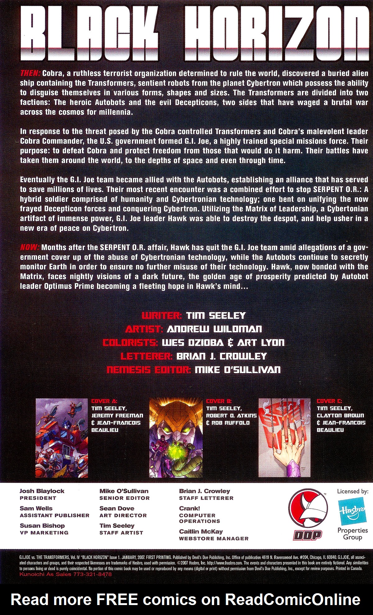 Read online G.I. Joe vs. The Transformers IV: Black Horizon comic -  Issue #1 - 3