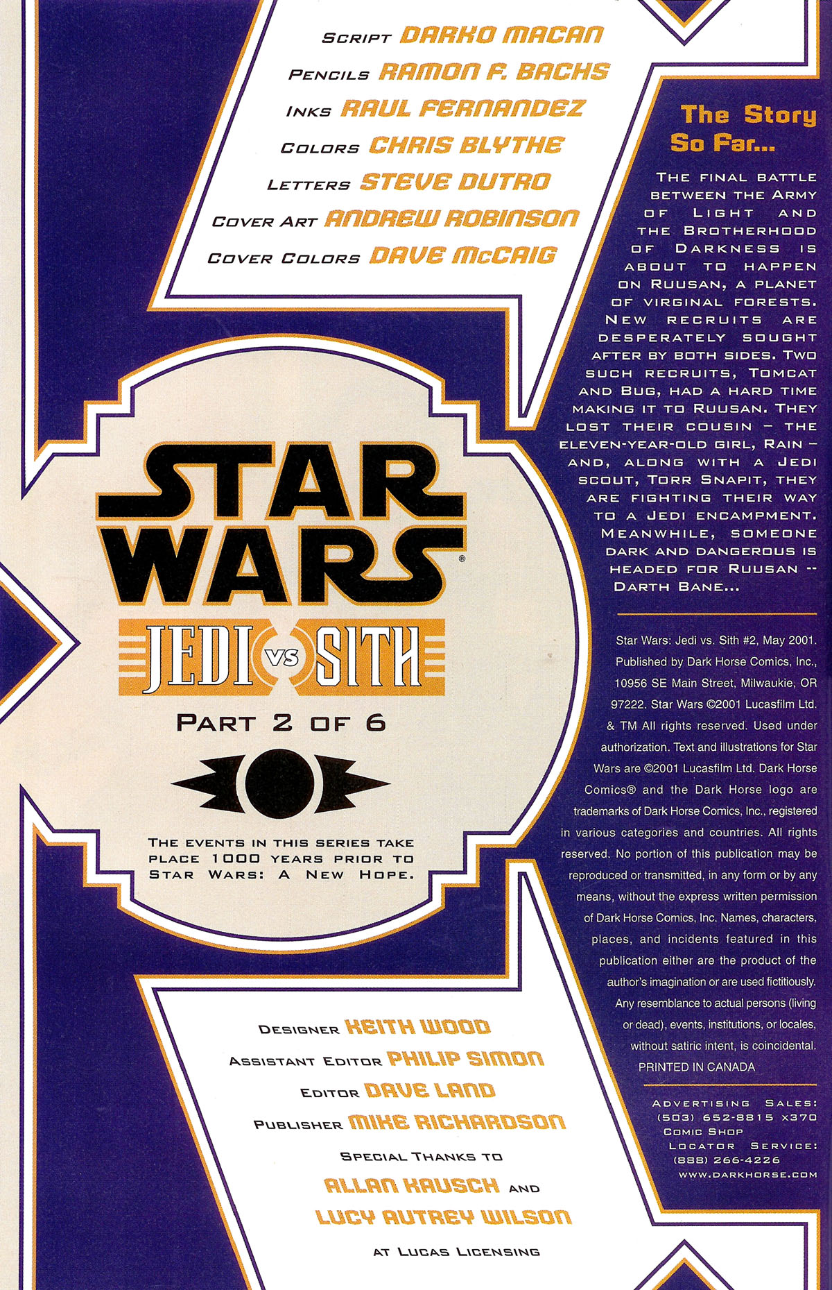 Read online Star Wars: Jedi vs. Sith comic -  Issue #2 - 2