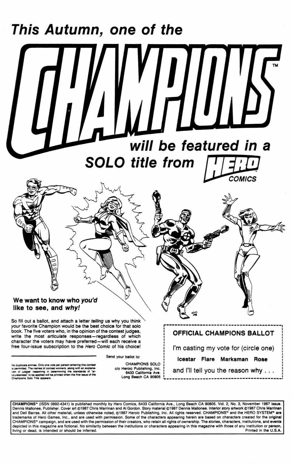 Read online Champions (1987) comic -  Issue #3 - 2
