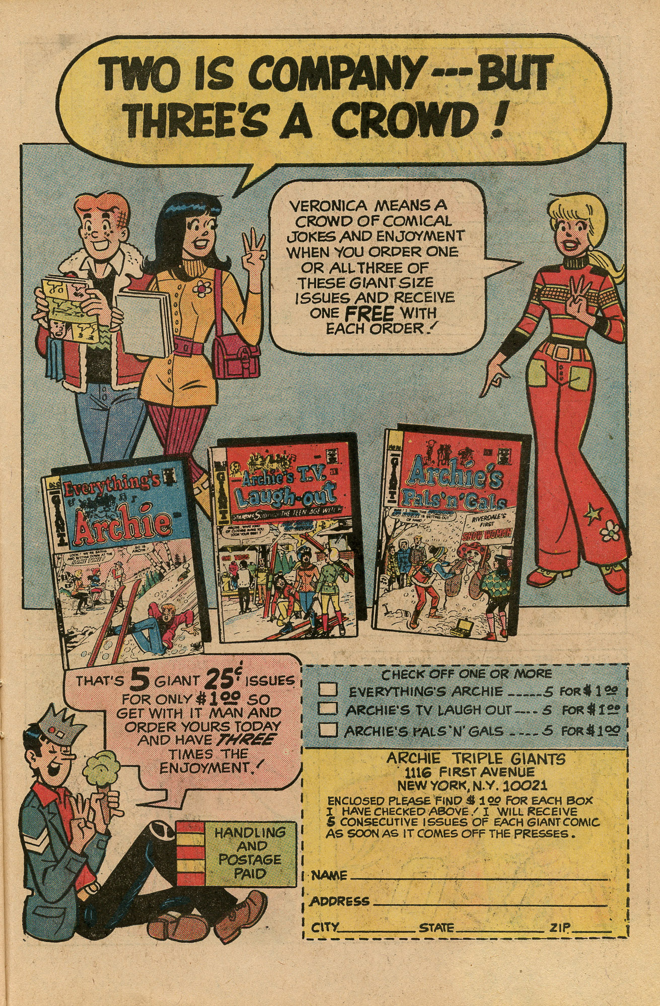 Read online Archie's TV Laugh-Out comic -  Issue #12 - 31