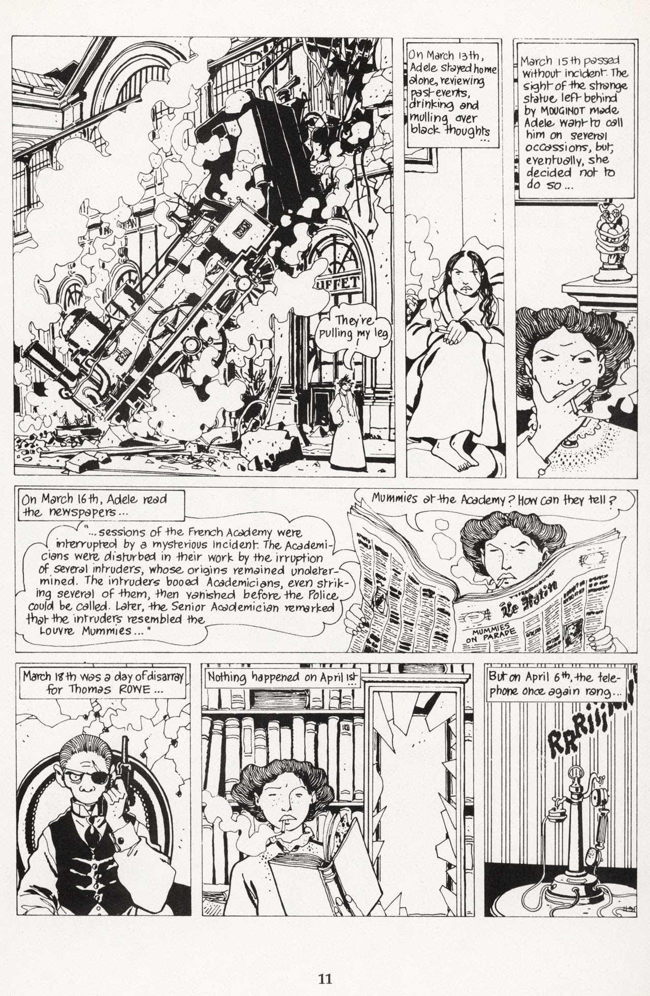 Read online The Extraordinary Adventures of Adele Blanc-Sec comic -  Issue #4 - 16