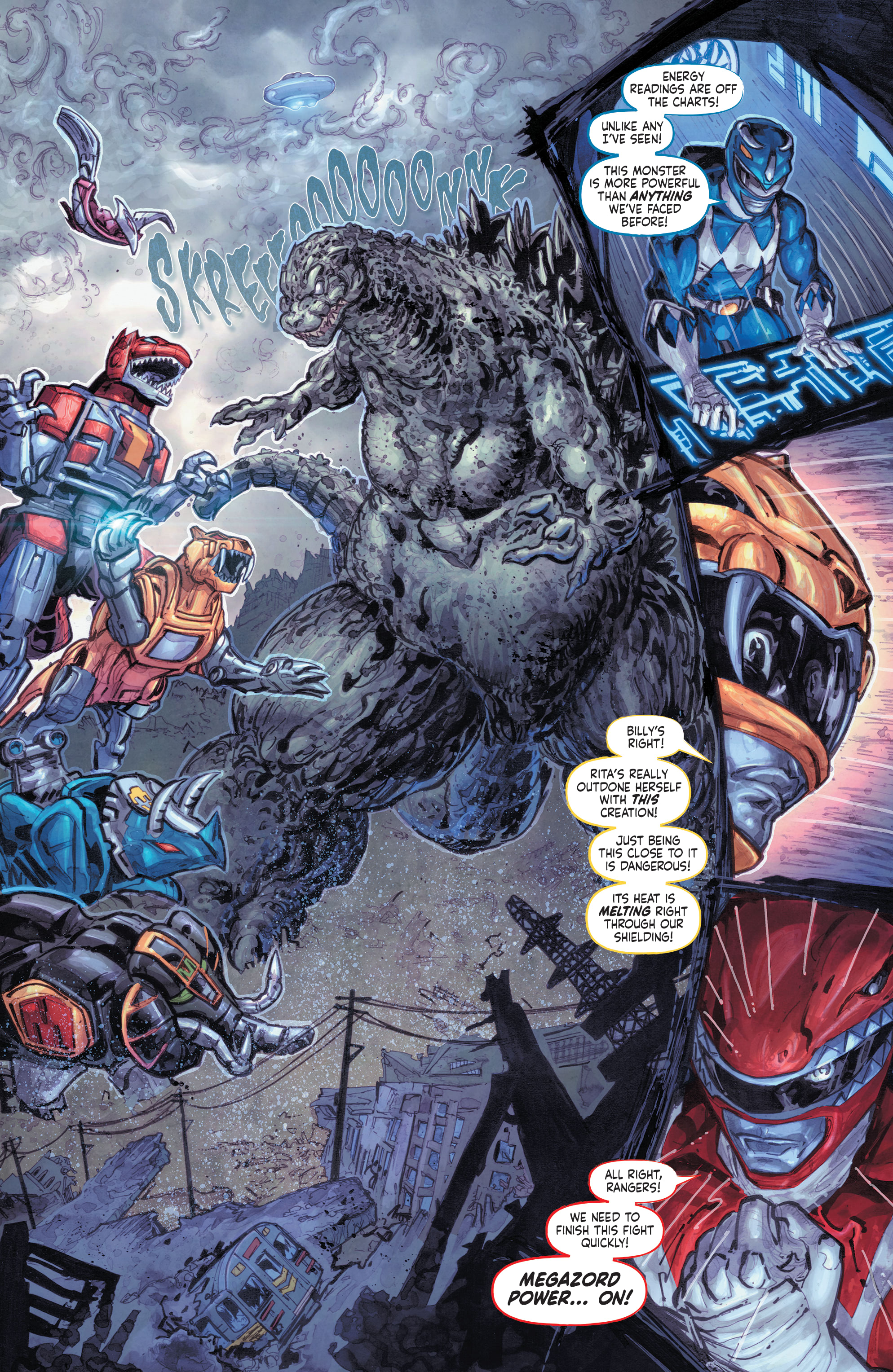 Read online Godzilla vs. The Mighty Morphin Power Rangers comic -  Issue #2 - 3