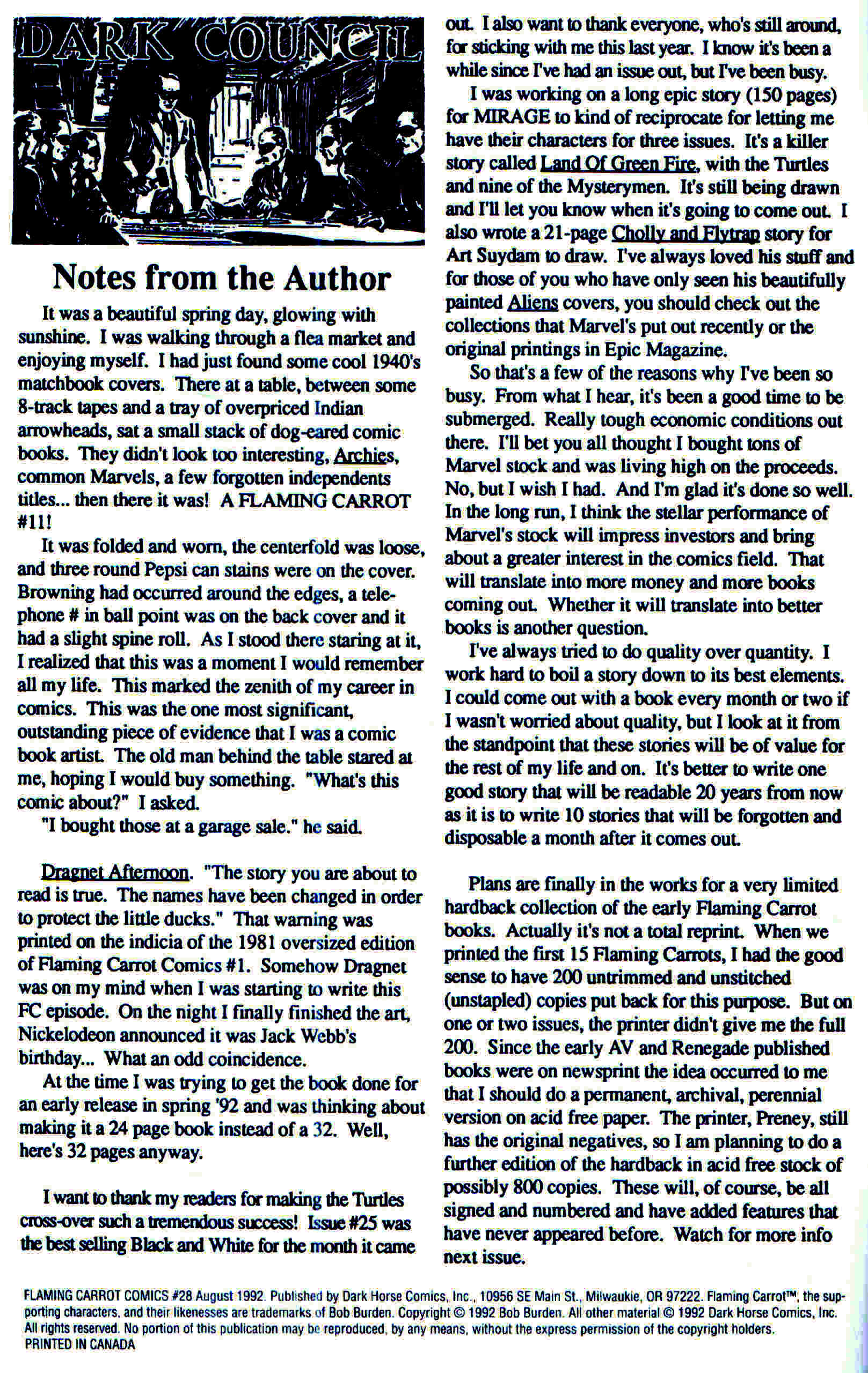 Read online Flaming Carrot Comics (1988) comic -  Issue #28 - 2