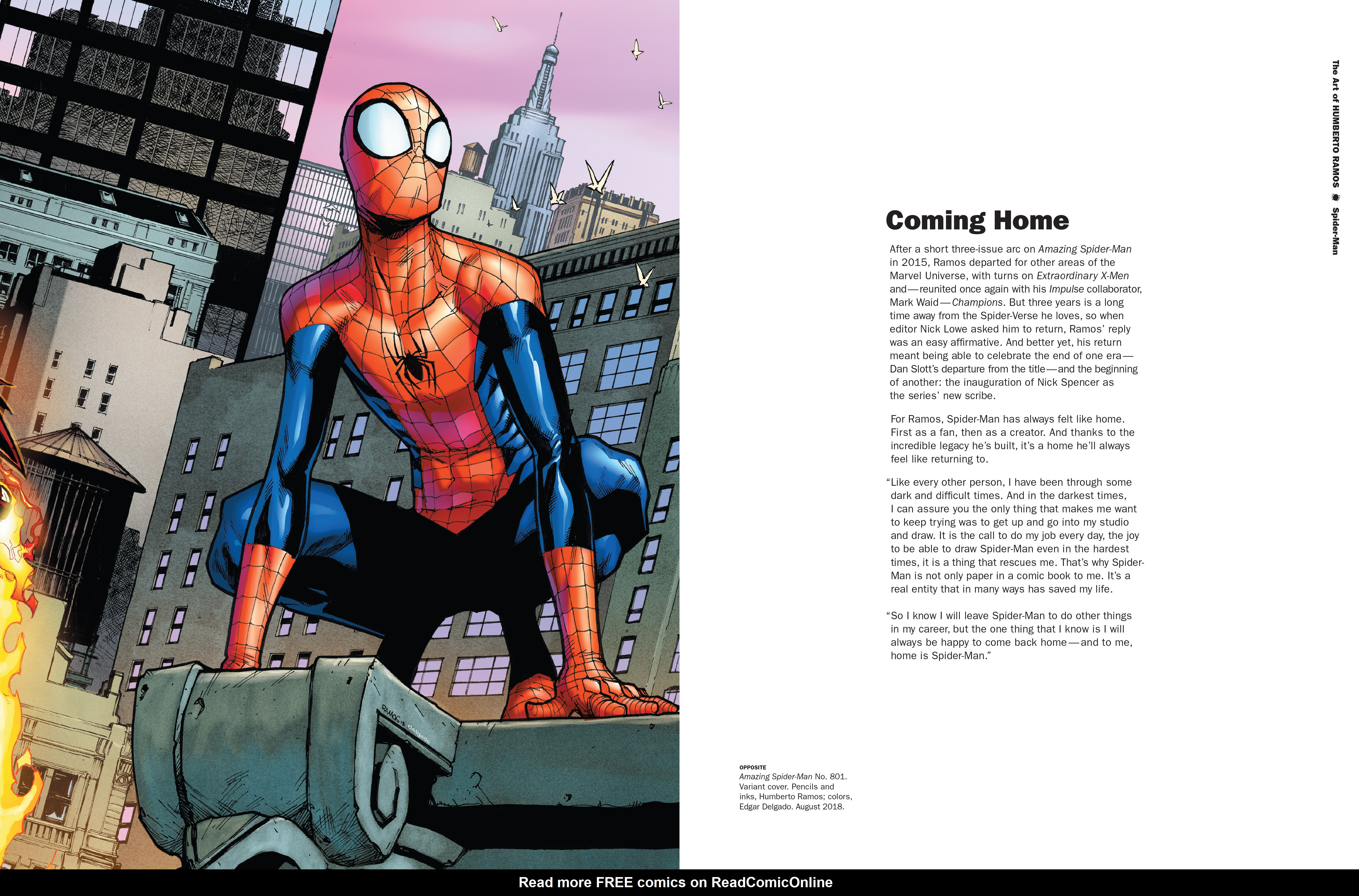 Read online Marvel Monograph: The Art of Humberto Ramos: Spider-Man comic -  Issue # TPB - 53