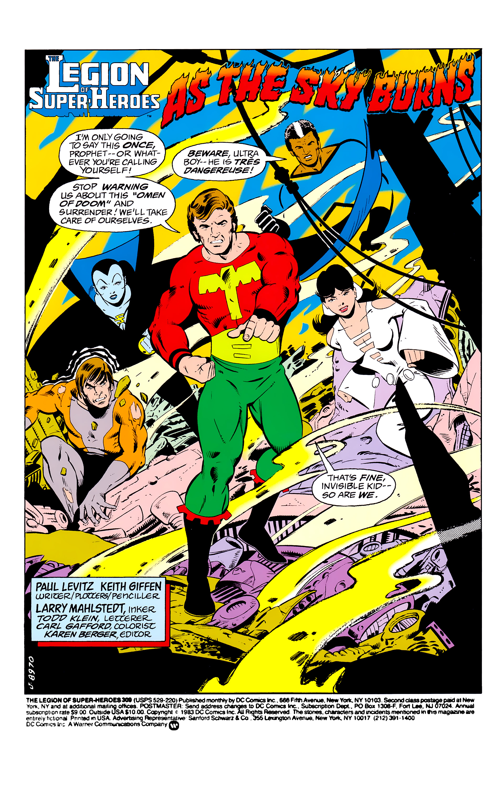 Read online Legion of Super-Heroes (1980) comic -  Issue #309 - 2