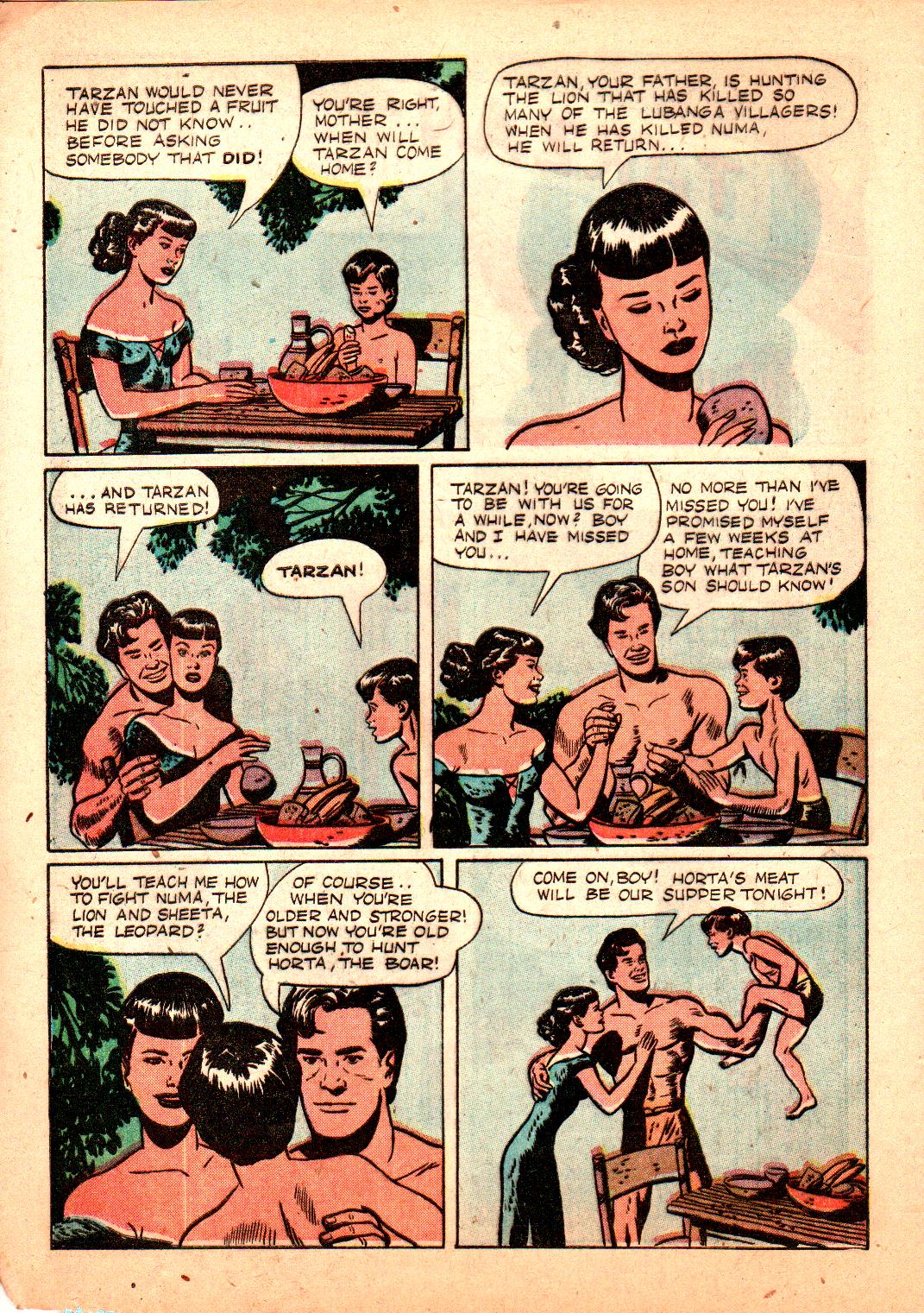 Read online Tarzan (1948) comic -  Issue #3 - 4