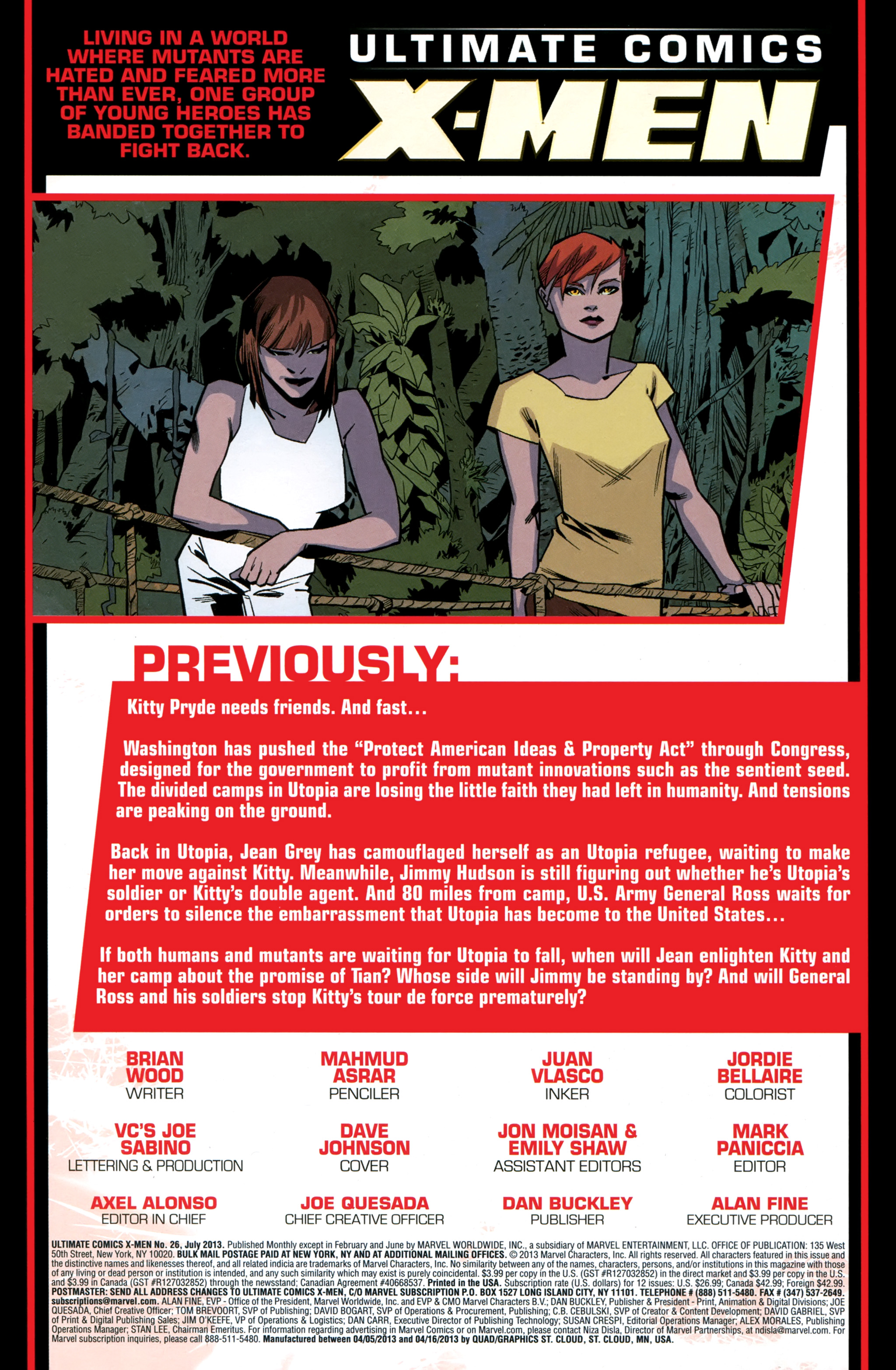 Read online Ultimate Comics X-Men comic -  Issue #26 - 2