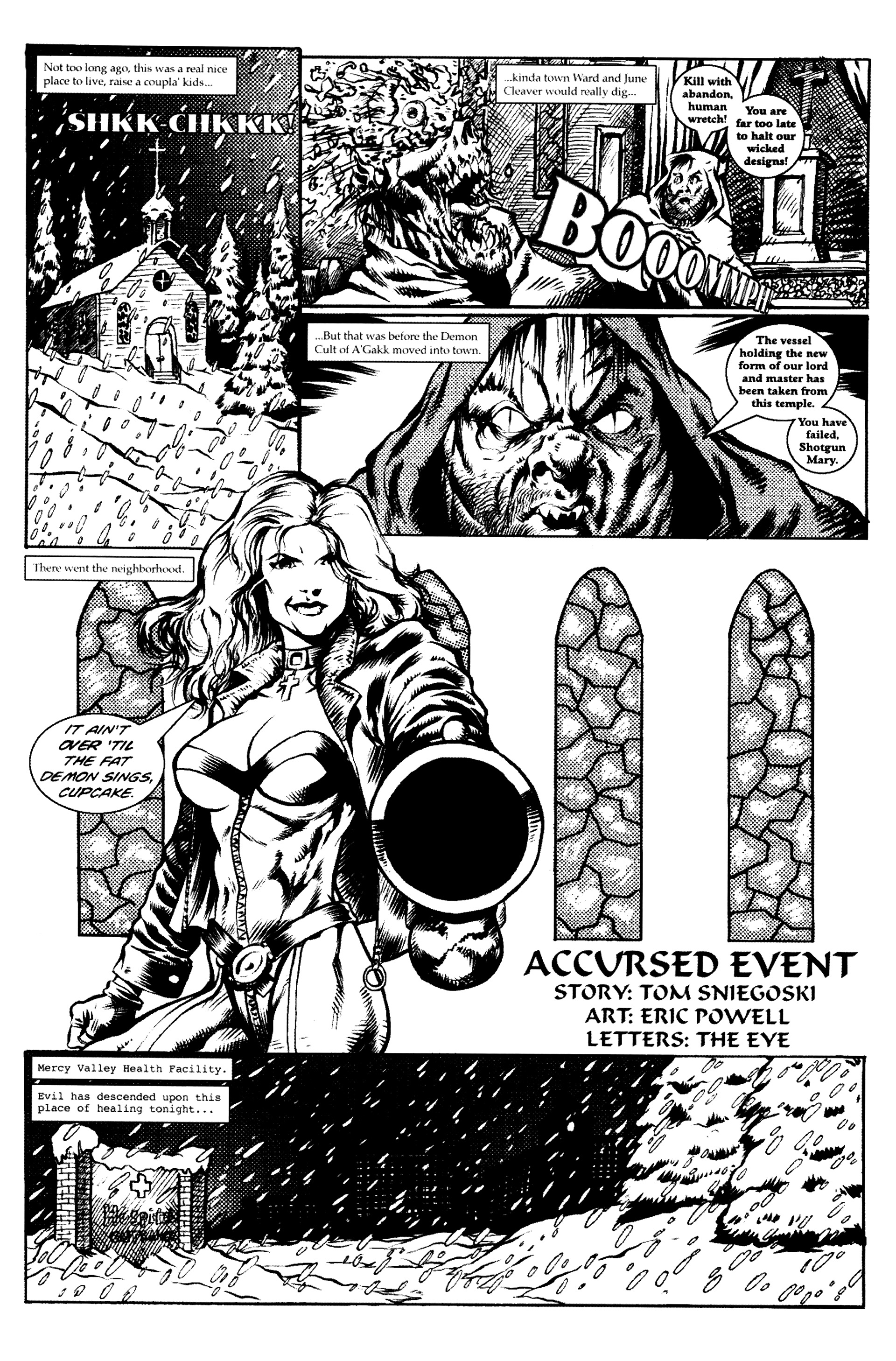 Read online Warrior Nun: Black & White comic -  Issue #4 - 19