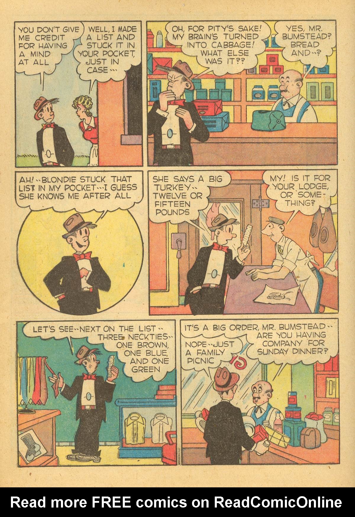 Read online Blondie Comics (1947) comic -  Issue #3 - 4
